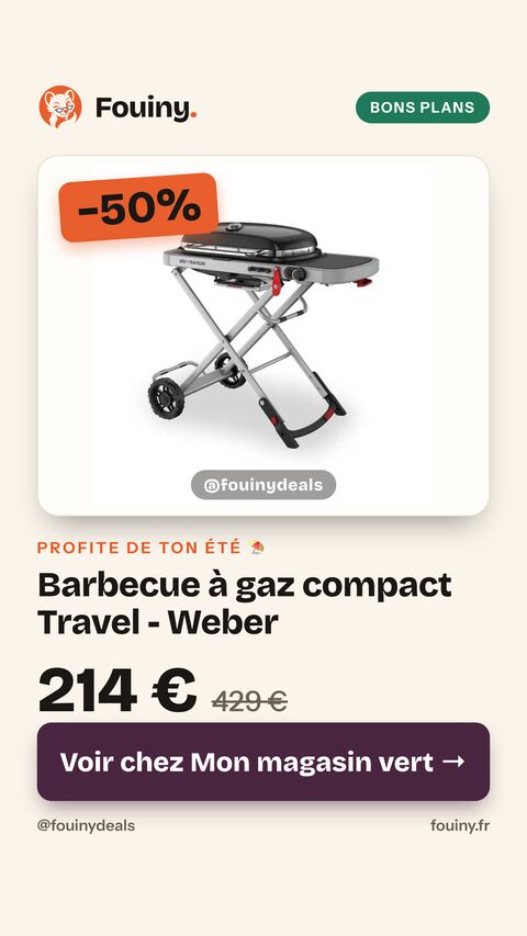 Barbecue à gaz compact Travel - Weber