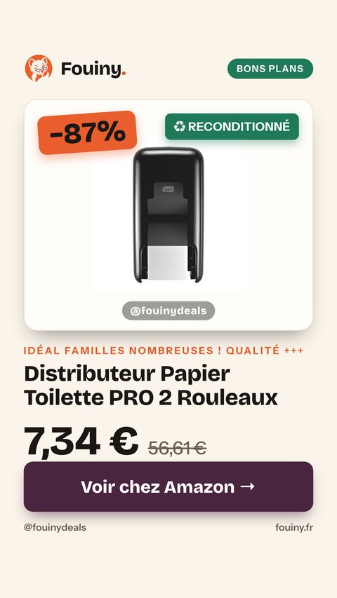 Distributeur Papier Toilette PRO 2 Rouleaux