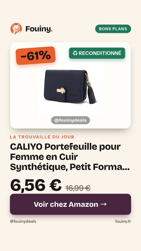CALIYO Portefeuille pour Femme en Cuir Synthétique, Petit Format Court, Porte Carte avec Bouton Pression, Fermeture éclair et de Nombreux Compartiments s