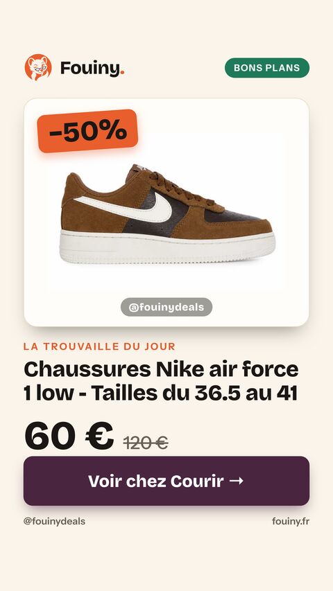 Chaussures Nike air force 1 low - Tailles du 36.5 au 41