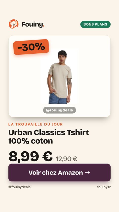 Urban Classics Tshirt 100% coton