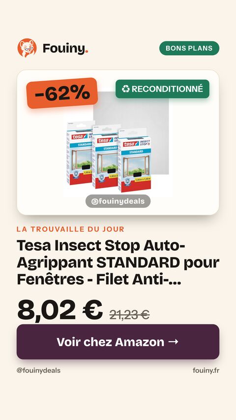 Tesa Insect Stop Auto-Agrippant STANDARD pour Fenêtres - Filet Anti-Moustiques Adhésif - Découpable à la Dimension Souhaitée - Anthracite, Lot de 3, 100 cm x 100 cm 1,0m:1,0m