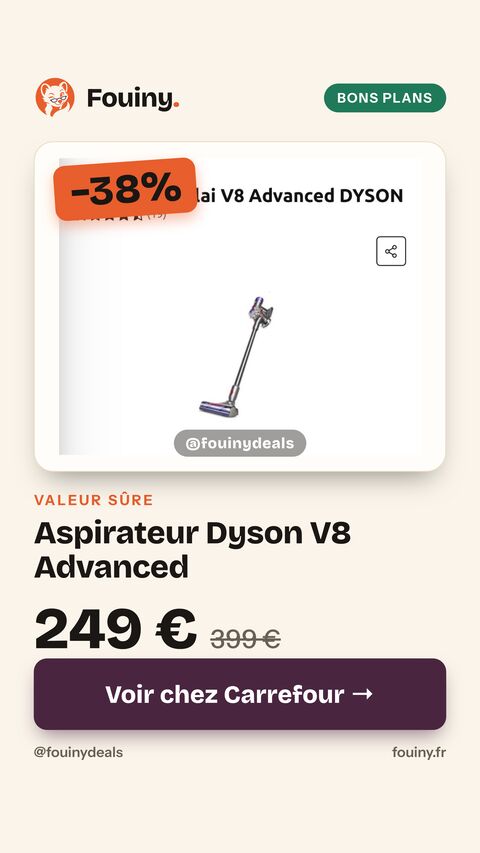 Aspirateur Dyson V8 Advanced