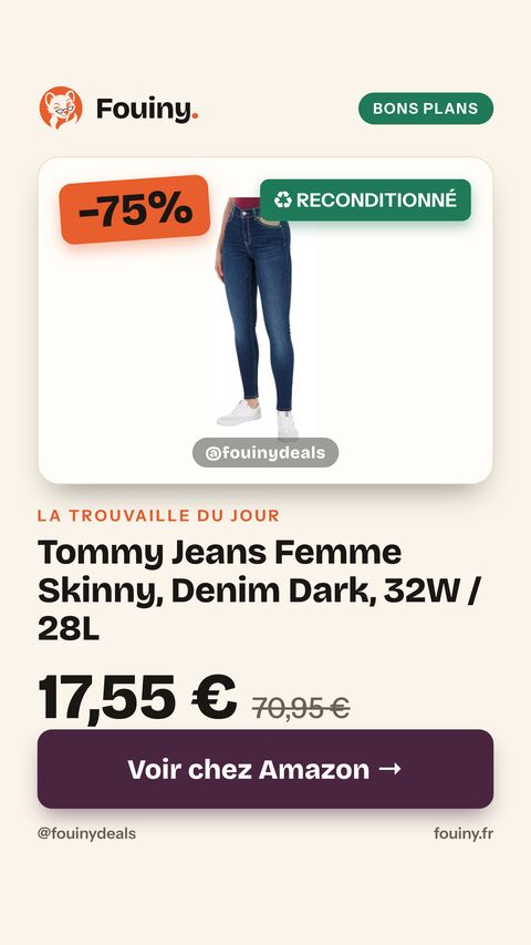 Tommy Jeans Femme Skinny, Denim Dark, 32W / 28L