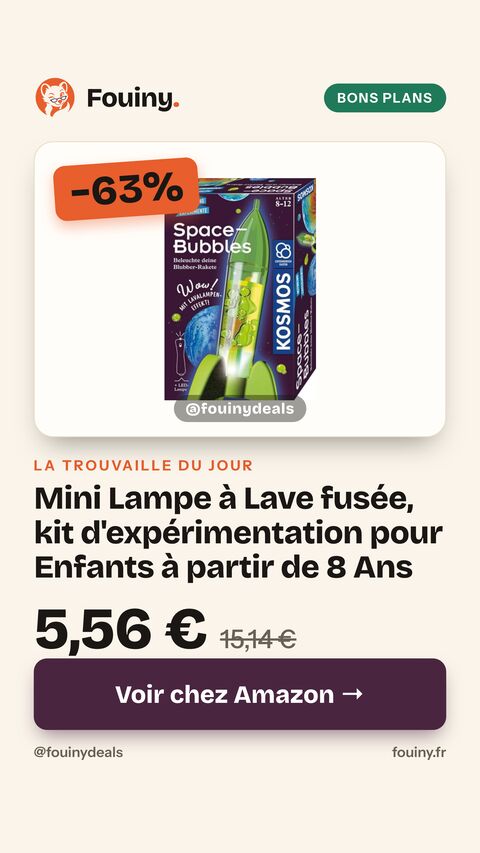 Mini Lampe à Lave fusée, kit d'expérimentation pour Enfants à partir de 8 Ans