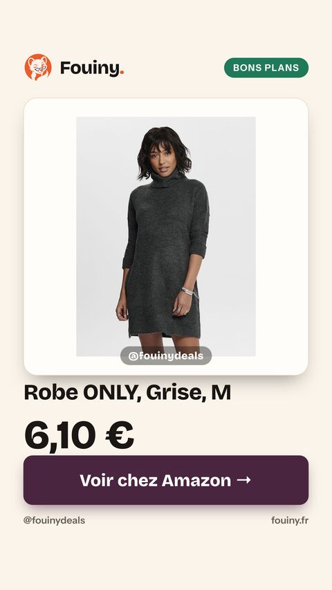 Robe ONLY, Grise, M