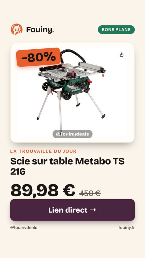 Scie sur table Metabo TS 216